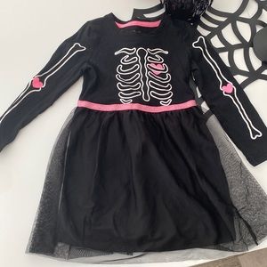 Cat & Jack toddler girl skeleton tulle dress